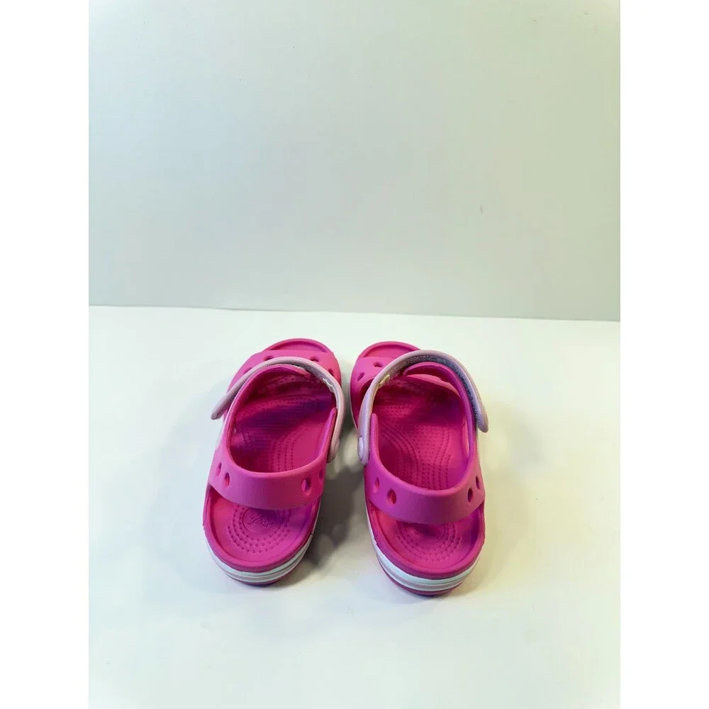 C6. Crocs Toddlers Sandals Bayaband Pink-US 10